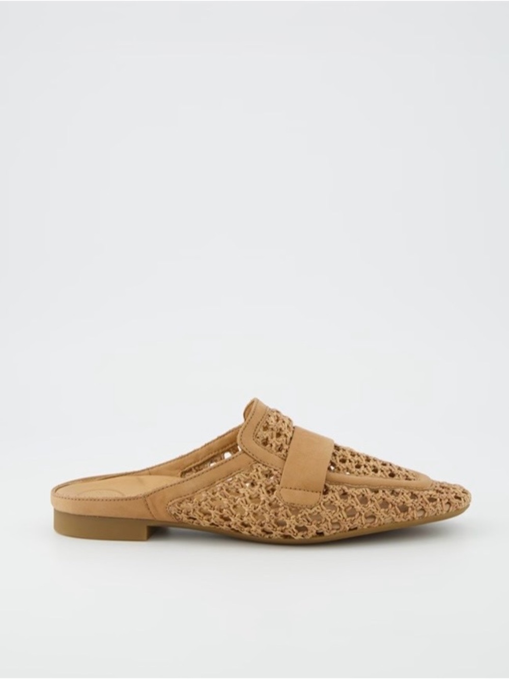 Paul Green Woven Slip-On Mule in Tan